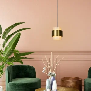 Voordeelprijs Lucide Firmin hanglamp 20cm 1x E27 goud mat