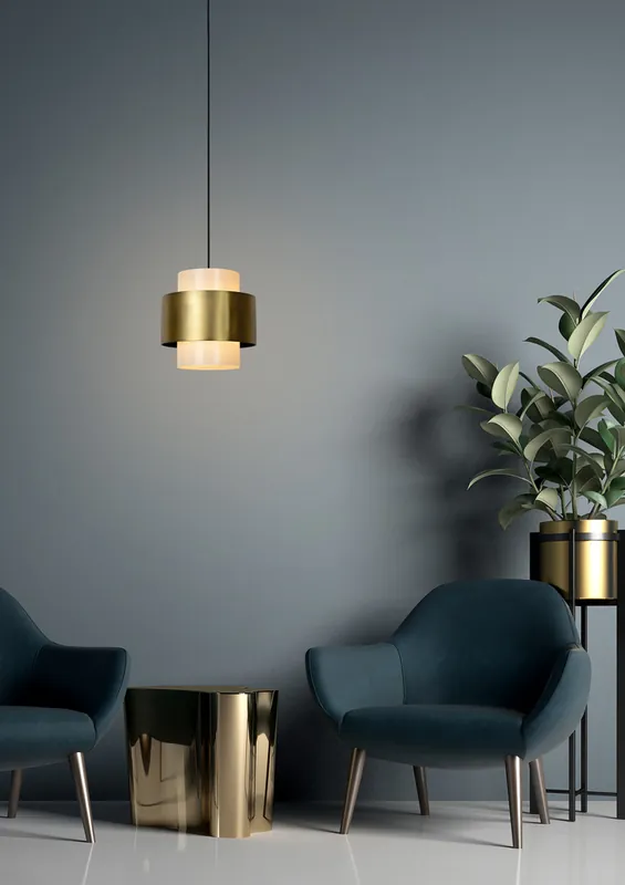 Lucide Firmin hanglamp 30cm 1x E27 goud mat Alleen Vandaag
