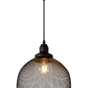 Lucide Mesh hanglamp 28cm 1x E27 zwart Beste Prijs