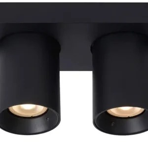 Lucide Nigel plafondlamp 2x 5W zwart Nieuw Model