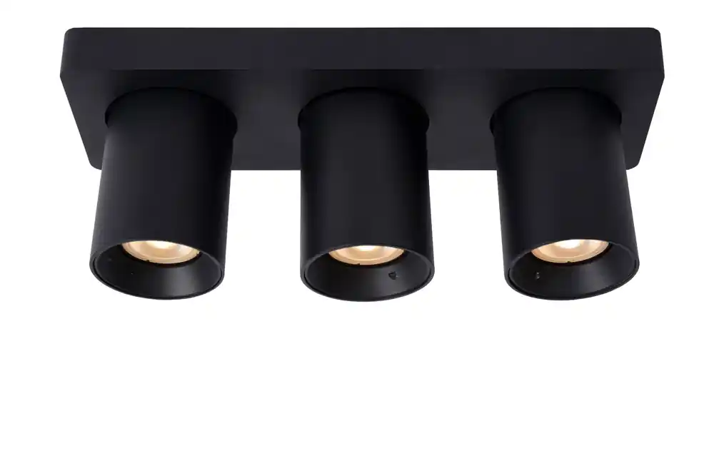 Lucide Nigel plafondlamp 3x 5W zwart Fabrieksprijs