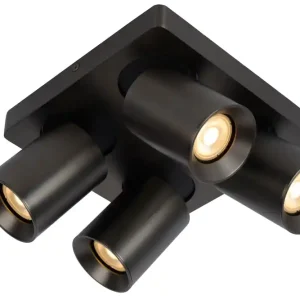 Koopje Lucide Nigel plafondlamp 4x 5W gunmetal