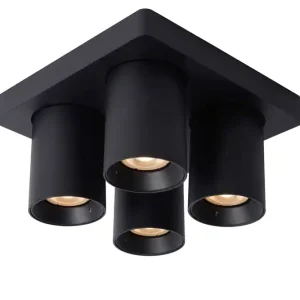 Gereduceerde Prijs Lucide Nigel plafondlamp 4x 5W zwart