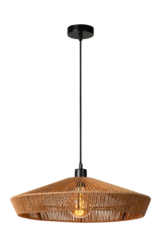 Professioneel Lucide Yunkai hanglamp 50cm E27 rotan