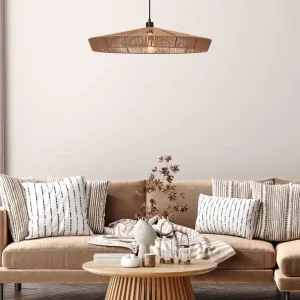 Modern Lucide Yunkai hanglamp 70cm E27 rotan