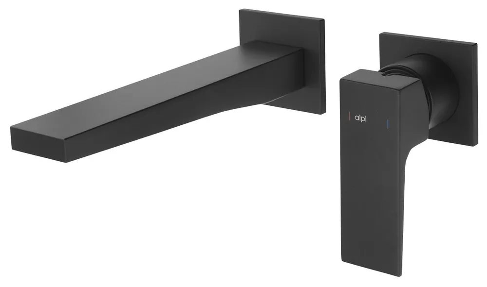 Sapho Dimy inbouw wastafelkraan zwart mat Dagaanbieding