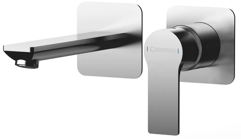 Sapho Pax inbouw wastafelkraan chroom Premium