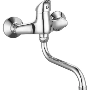 Favoriet Aqualine 35 wastafelkraan met draaibare uitloop 18cm hartafstand 15cm chroom