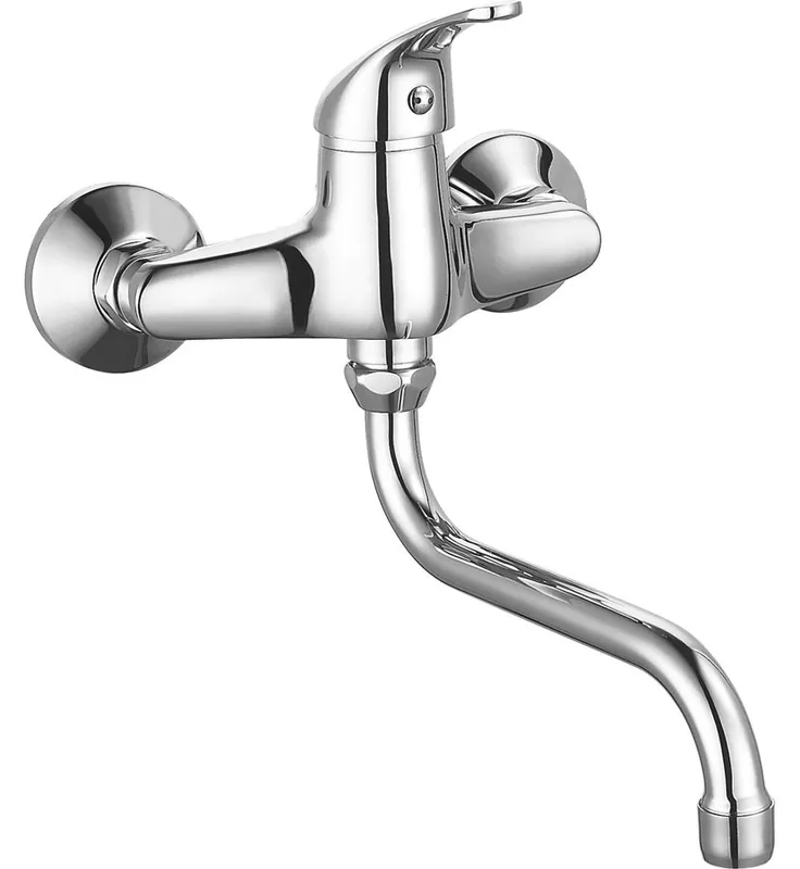 Favoriet Aqualine 35 wastafelkraan met draaibare uitloop 18cm hartafstand 15cm chroom