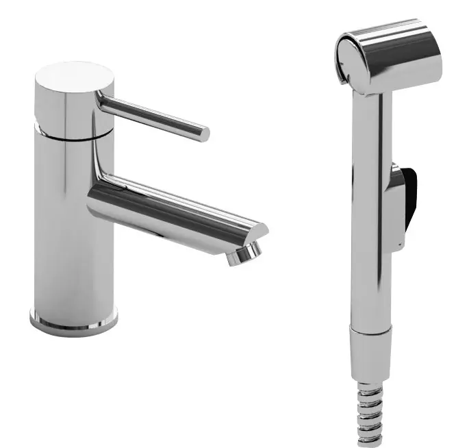 Goedkoop Sapho Rhapsody wastafelkraan met bidetsproeier chroom
