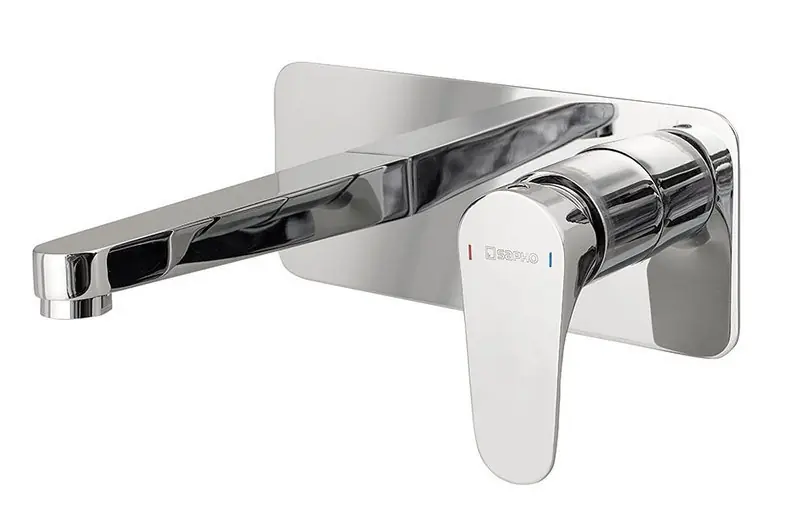 Sapho Corneli inbouw wastafelkraan met plaat chroom Speciale Aanbieding