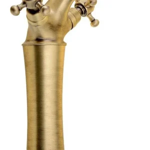 Sapho Antea 1-gats wastafelkraan verhoogd 25cm met pop-up waste brons Trendy