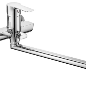 Bruckner Baron wastafelkraan met draaibare uitloop en 10cm hartafstand chroom Must-Have