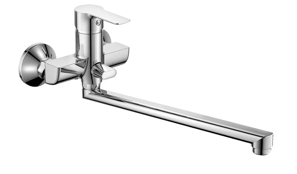 Bruckner Baron wastafelkraan met draaibare uitloop en 10cm hartafstand chroom Must-Have