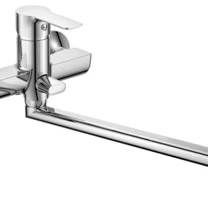 Aanbieding Bruckner Baron wastafelkraan met draaibare uitloop en 15cm hartafstand chroom