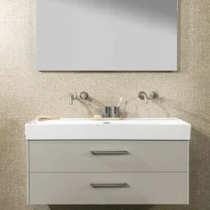 Alleen Vandaag Plieger Edge spiegel met LED-verlichting boven 100x65cm