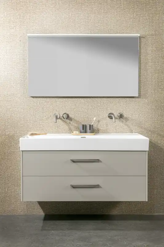 Alleen Vandaag Plieger Edge spiegel met LED-verlichting boven 100x65cm