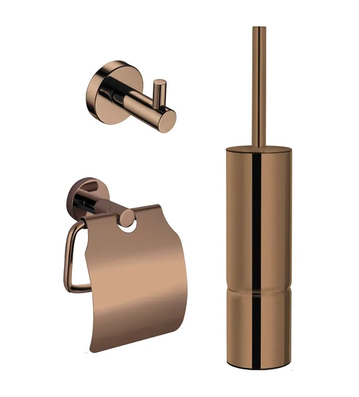 Bestel Nu Best Design Dijon toiletaccessoiresset sunny bronze - brons