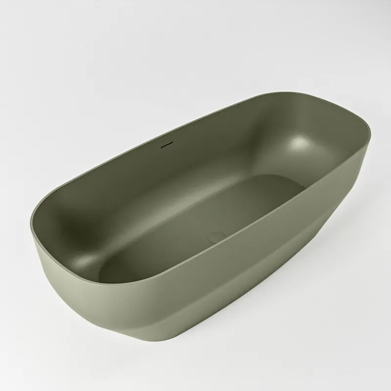 Favoriet Mondiaz Stone vrijstaand bad 170x75cm kleur army