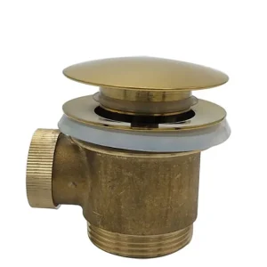 Mueller Gold losse clickwaste voor vrijstaand bad geborsteld messing Professioneel