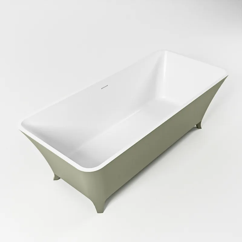 Topkwaliteit Mondiaz Lundy vrijstaand bad 170x75cm kleur army/talc