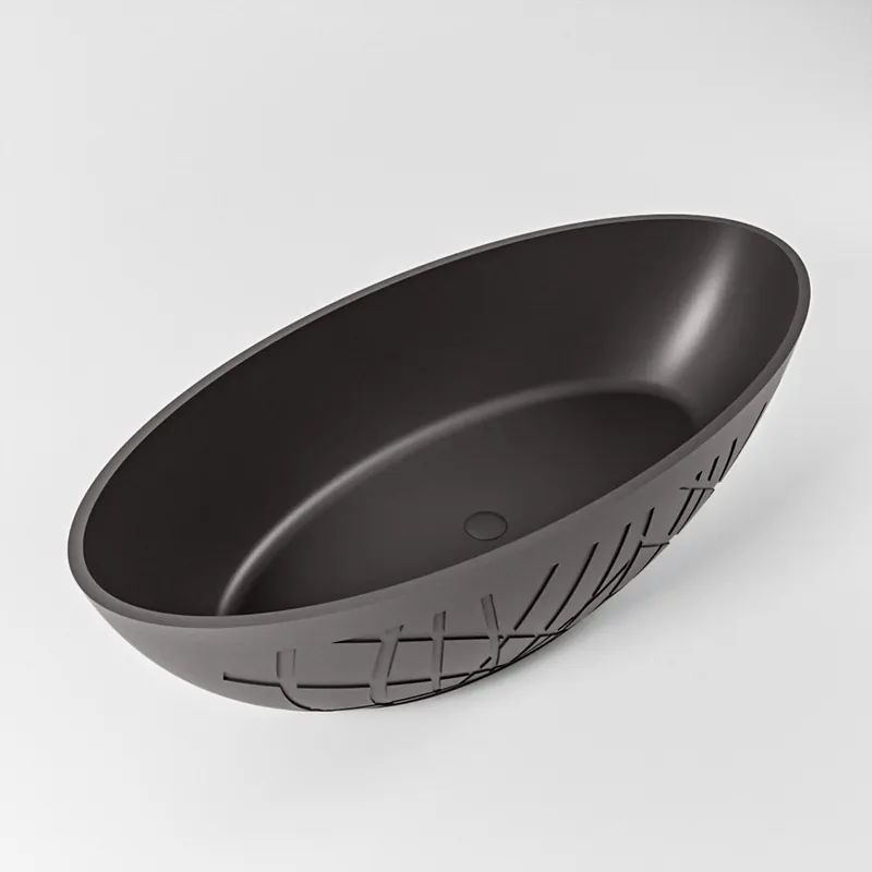 Betrouwbaar Mondiaz Holm vrijstaand bad 180x85cm kleur dark grey