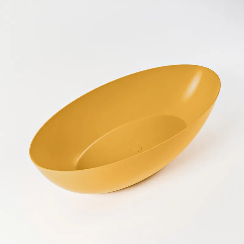 Superprijs Mondiaz Float vrijstaand bad 170x80cm kleur ocher