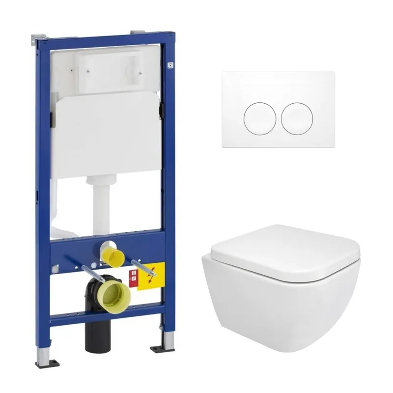 Geberit UP100 toiletset met Mueller Cielo Compact toilet en softclose zitting Weekendaanbieding