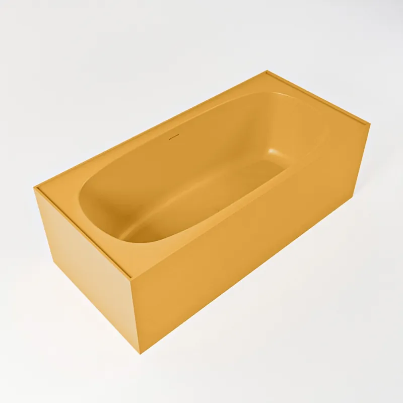 Seizoensaanbieding Mondiaz Freeze vrijstaand bad 180x85cm kleur ocher