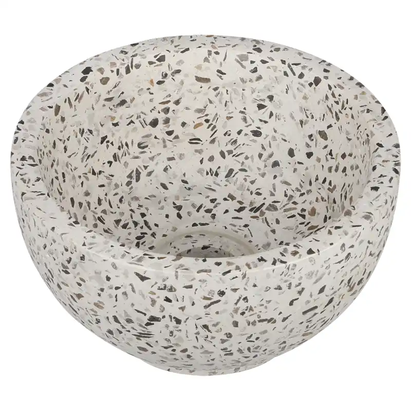 Differnz Ruz waskom 23x12cm zwart wit Finale Uitverkoop