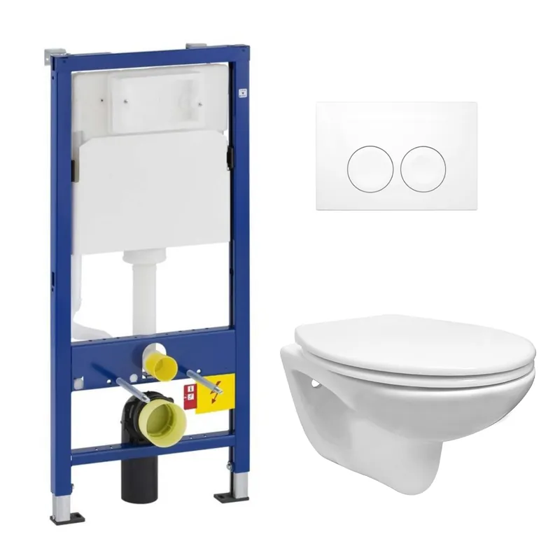 Geberit UP100 toiletset met Mueller Saturnus toilet en zitting Korting