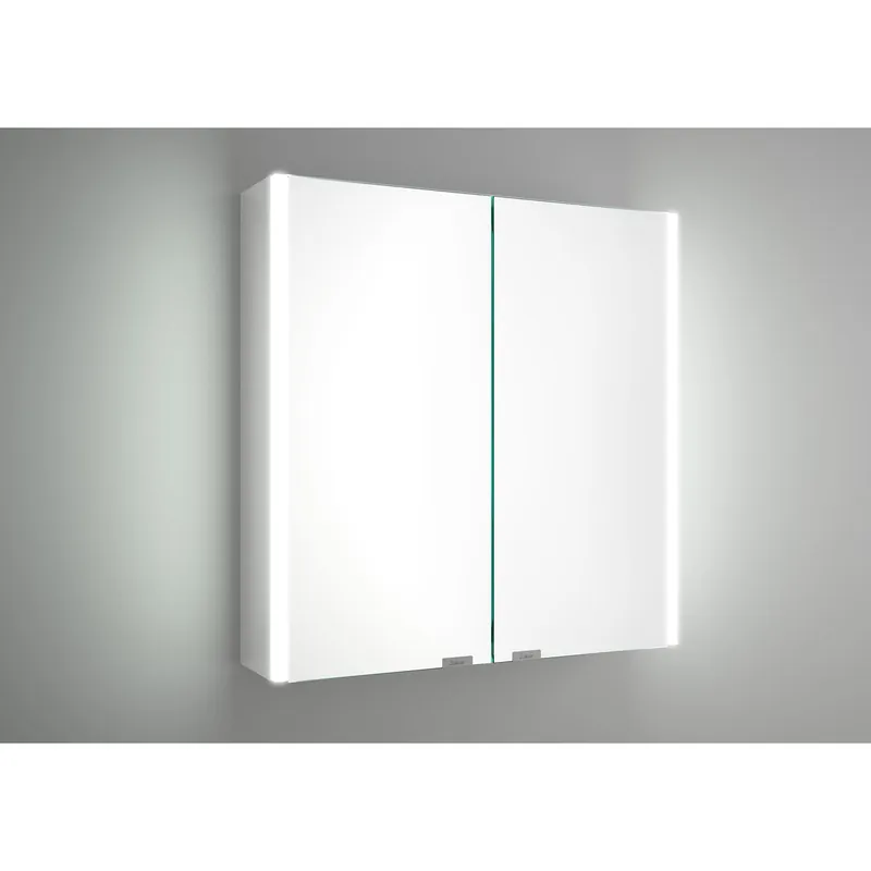 Muebles Ally spiegelkast met verlichting zijkant 73x65cm wit Favoriet