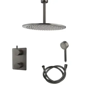 Limited Edition Mueller Ferro inbouw regendouche met recht afbouwdeel zelf samen te stellen