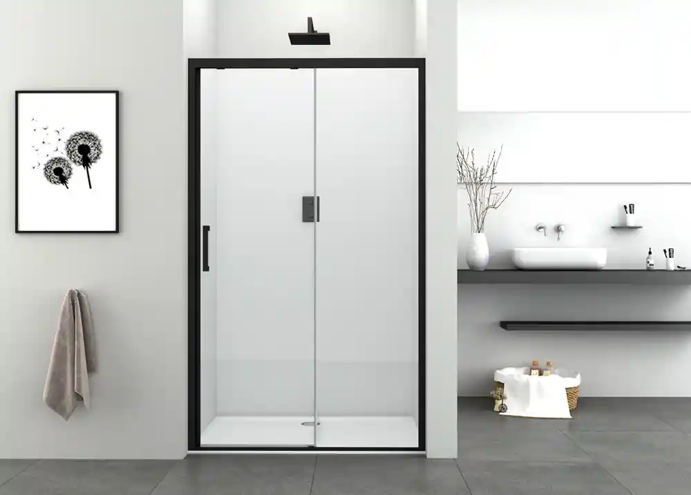 Badstuber Elite schuifdeur 120x195cm met soft-close systeem matzwart Koop Online