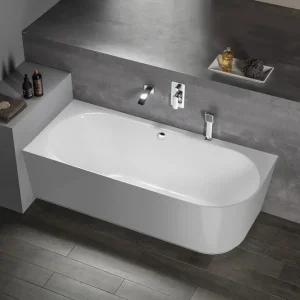 Polysan Sussi half vrijstaand bad links 159.5x70cm wit Bestseller