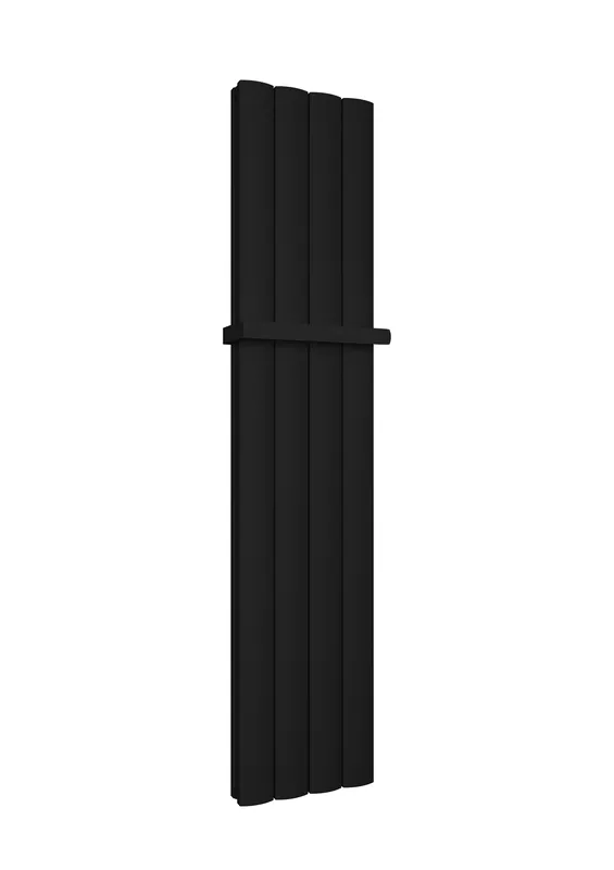 Eastbrook Guardia handdoekbeugel verticale radiator 28cm mat zwart Ambachtelijk