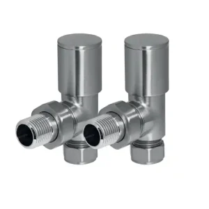 SSI Design radiatorkraan haaks RVS geborsteld Garantie Inbegrepen