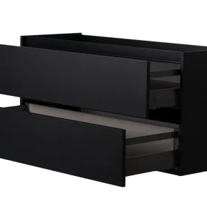 Gratis Retour Mueller City onderkast 120cm met 1 uitsparing mat zwart