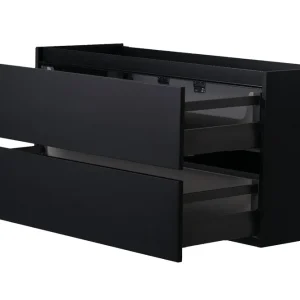 Limited Edition Mueller City onderkast 120cm met 2 uitsparingen mat zwart