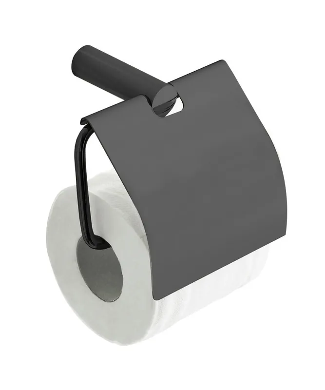 Exclusief Mueller Ferro toiletrolhouder met klep verouderd ijzer