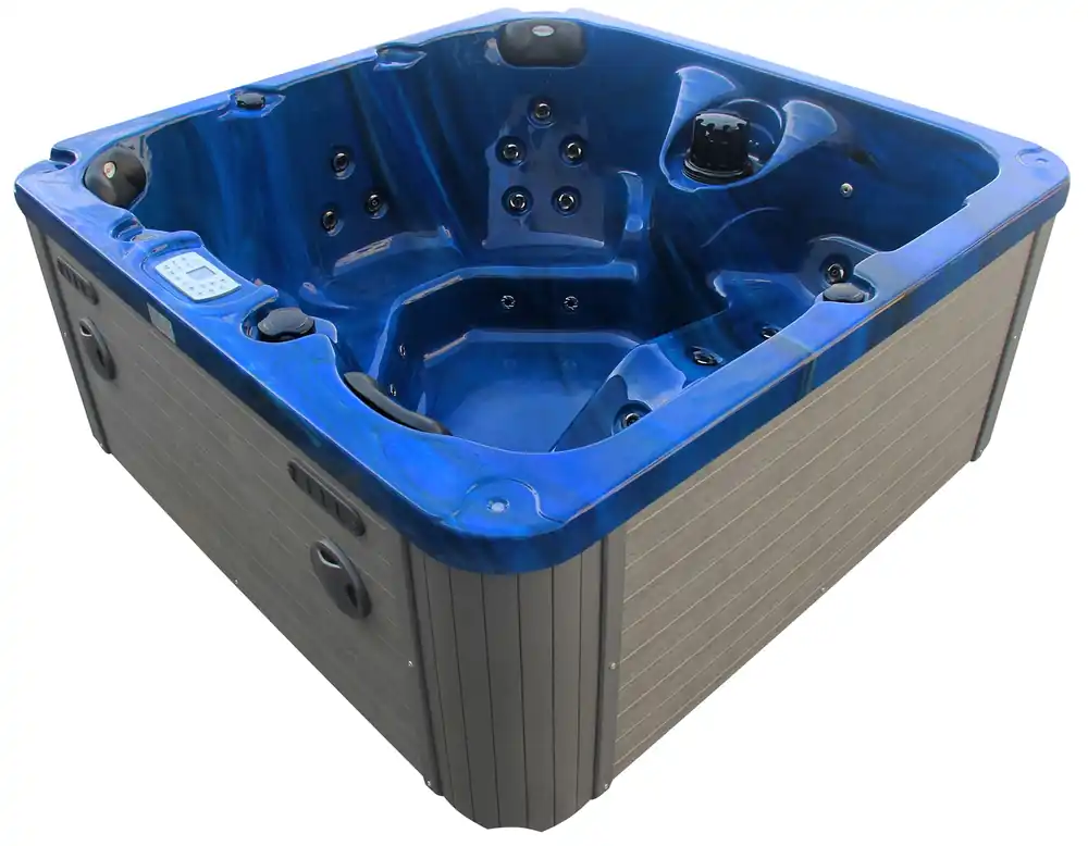 Badstuber Palma outdoor whirlpool 5-persoons blauw Korting