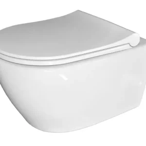 Lage Kosten Sanicare Rondo randloos compact wandcloset met bidetsproeier en softclose zitting