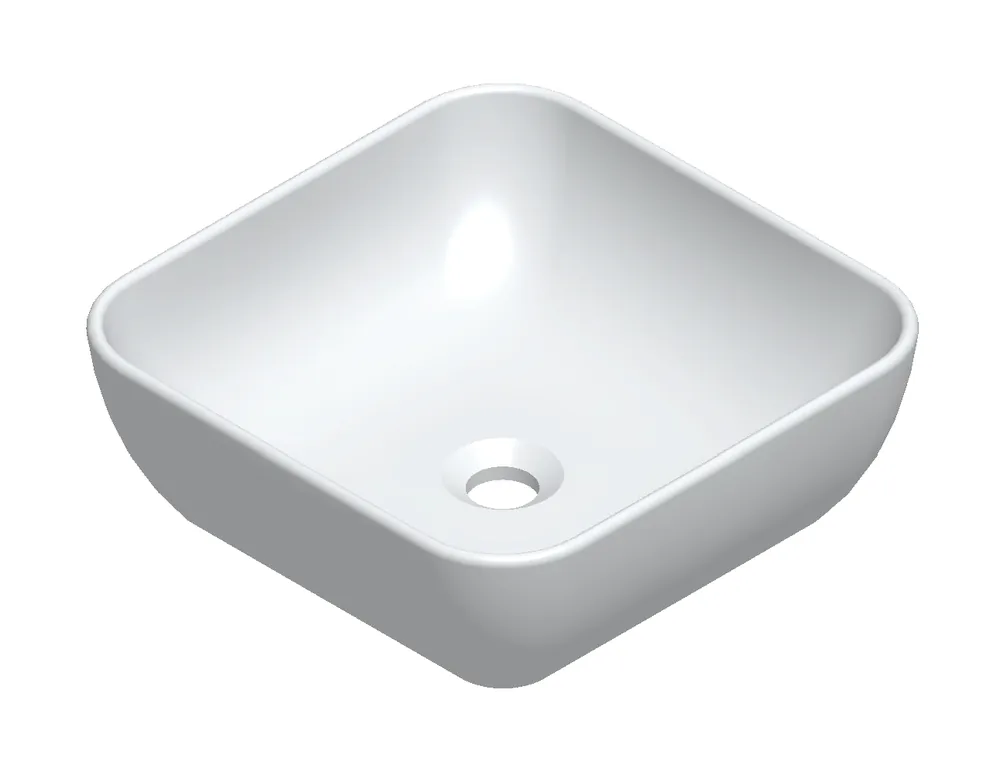 Meest Verkocht Sanicare Quattro keramische waskom 40x40cm wit