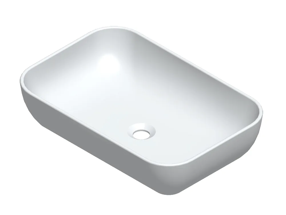 Sanicare Quattro keramische waskom 60x40cm wit Snelle Levering