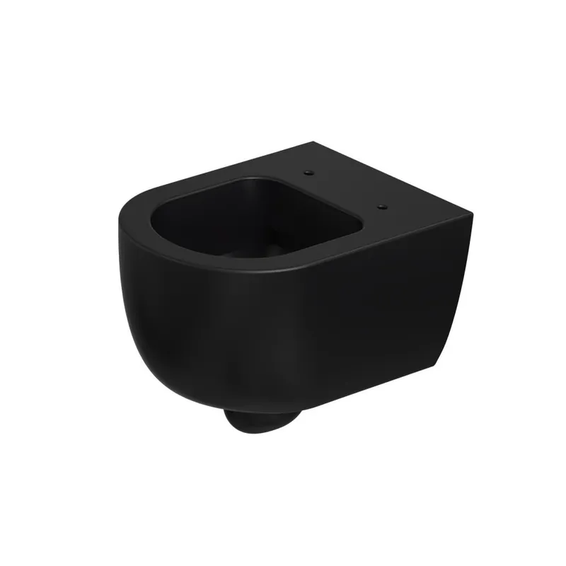 Xenz Gio randloos toilet 52cm met vortexspoeling zwart mat Favoriet