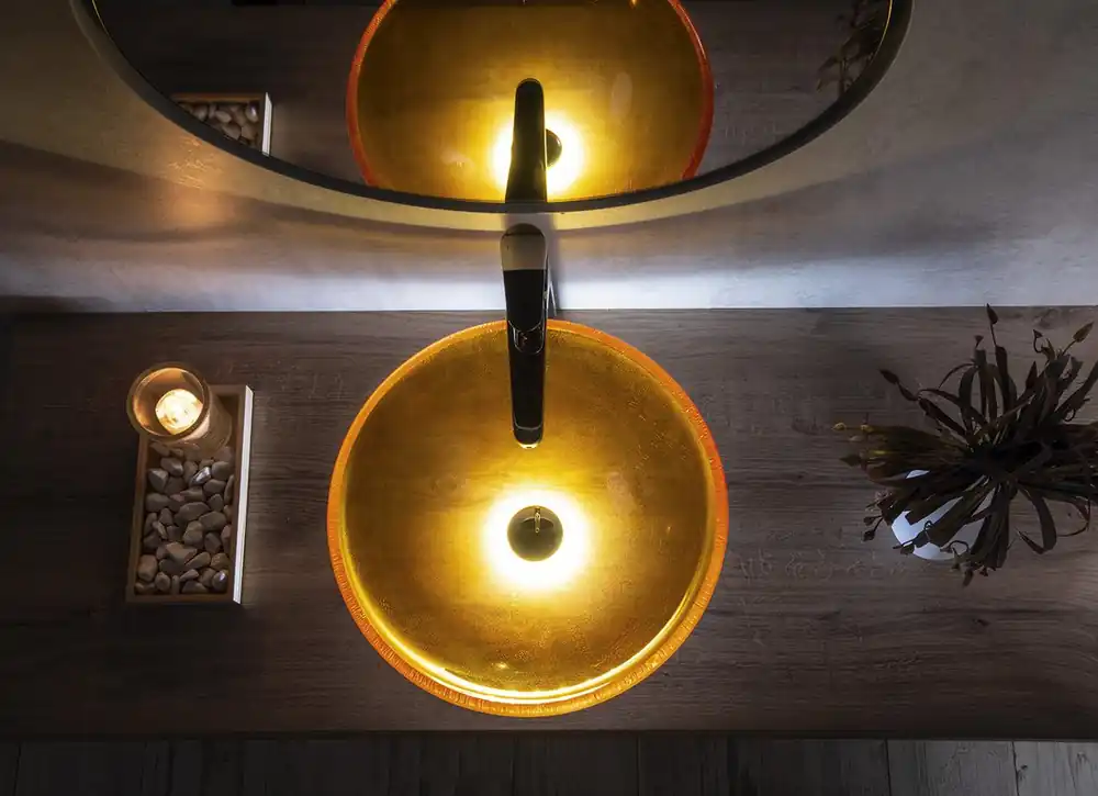 Sapho LED-verlichting ring voor onder een glazen waskom Nieuw