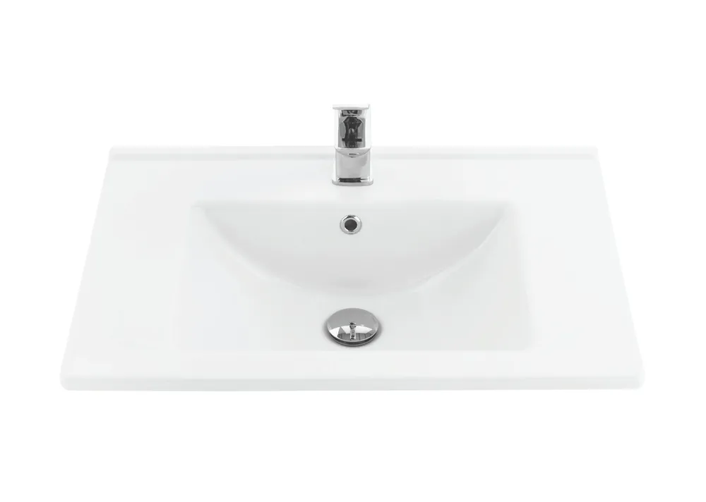 Trendy Sanicare Q7 keramische wastafel 65x45cm wit