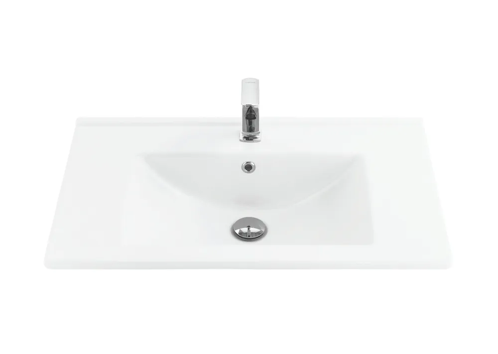 Sanicare Q7 keramische wastafel 75x45cm wit Plaats Bestelling