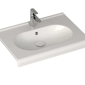 Sanicare Q9 keramische wastafel 65x47cm wit Snelle Levering