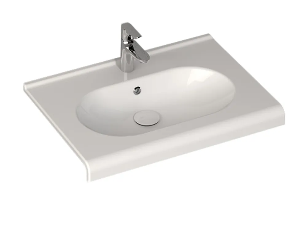 Sanicare Q9 keramische wastafel 65x47cm wit Snelle Levering